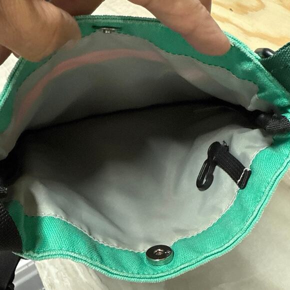 KAVU Crossbody Messenger Bag Shoulder Purse Teal Orange Paracord Shoulder Strap - Picture 5 of 11